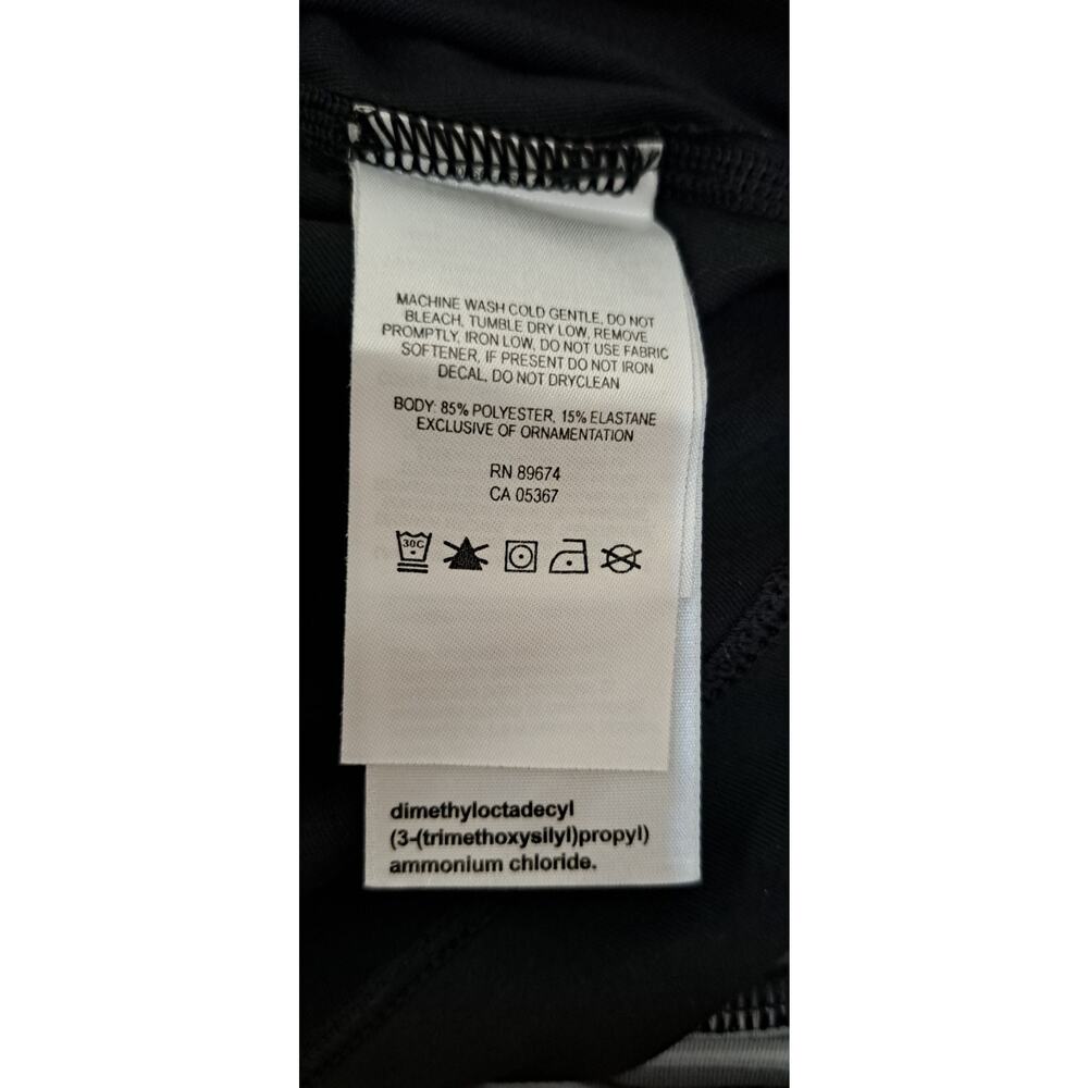 Mountain Hardware Womens Sz L Hooded Top 1/4 Zip Athletic Black Striped Outdoors - Picture 6 of 6